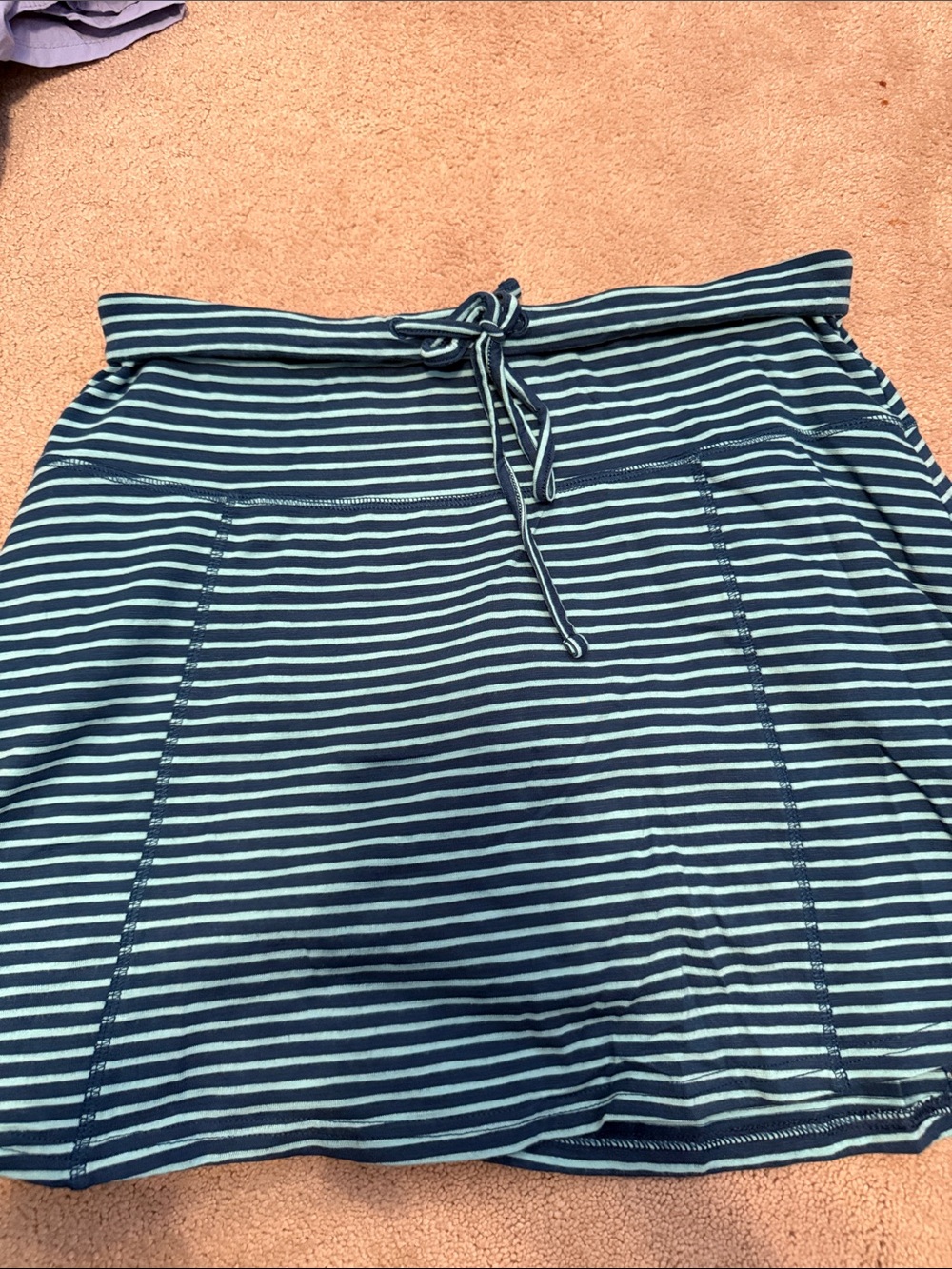 Toad&Co Striped Drawstring Athletic Skort